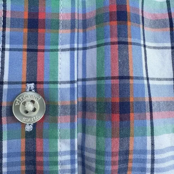 Vinyard Vines Slim Fit Tucker Shirt Men L Plaid Long sleeve - Picture 9 of 12